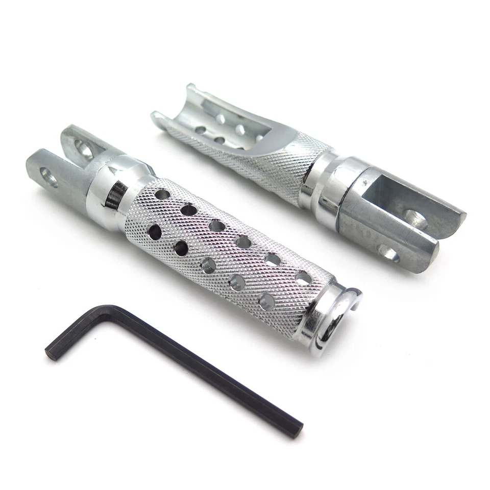Chrome Foot Pegs For Honda CBR 600RR 900RR 929RR 954RR 1000RR RVT1000R RC51 - Изображение 3 из 4