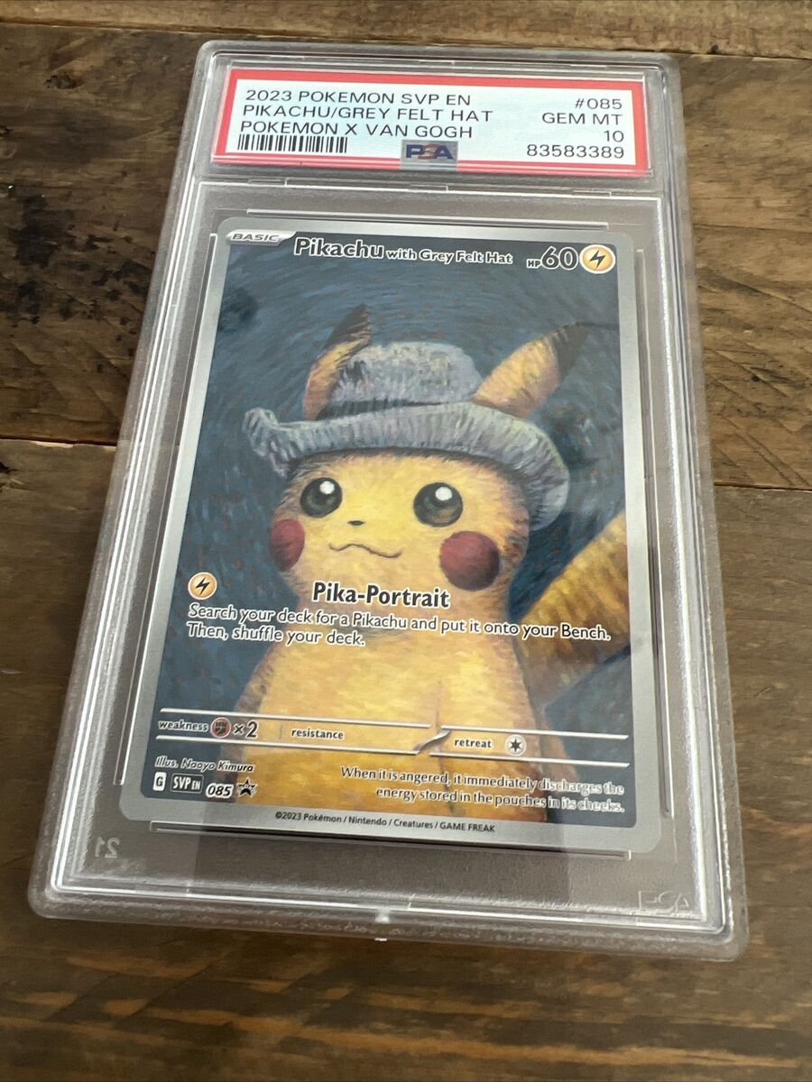 PSA 10 Pokemon Pikachu Van Gogh Promo Card 2023 #085 GREY PSA 10 Pokemon Pikachu Van Gogh Promo Card 2023 #085 GREY