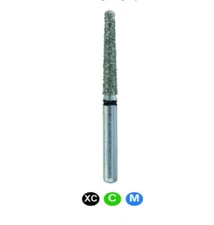FG #850L.016 Coarse Grit Long Round End Taper Diamond Bur, 100/Pk.