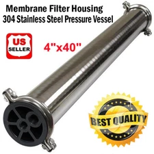 304 Stainless Steel 4040 RO Pressure Vessel Membrane Housing