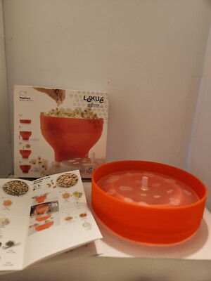 Lékué Microwave Popcorn Popper, BPA Free, Recipes, 100% Platinum Silicone