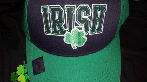 Shamrock Irish T-shirt XL w/ Ireland green clover skull - FREE matching hat - Picture 3 of 5