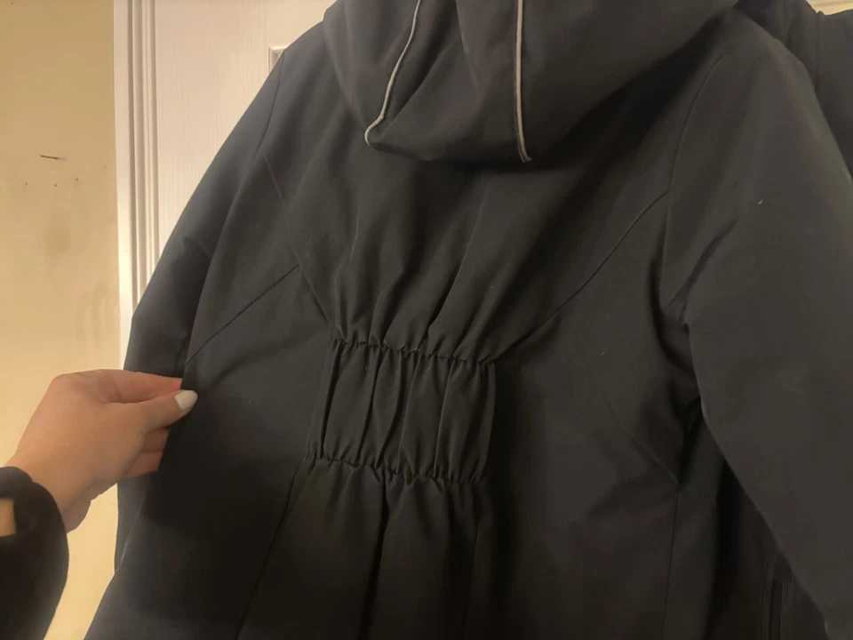 Champion Niñas Jóvenes Pequeño 6-6X Abrigo de Invierno Aislado Bolsillos con Cremallera Negro Púrpura Foto 4 de 4