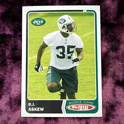 BJ Askew 2003 Topps Total RC MINT NY Jets Rookie Jersey Michigan Legend Harbaugh