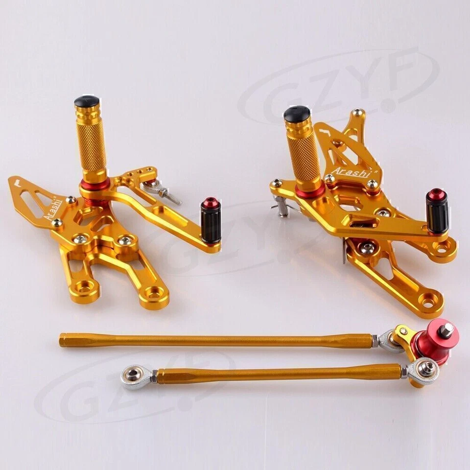 Juego de estriberas traseras ajustables para Honda CBR600RR 03-06 CBR1000RR 04-07 Foto 3 de 4