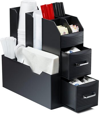Halter Kaffeedose Organizer 9 Fächer 2 Schubladen Zubehör Küche