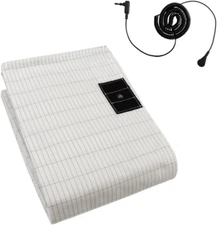 Grounding Sheets for Bed Queen Size, Grounding Flat Sheet with Silver Fiber & Co