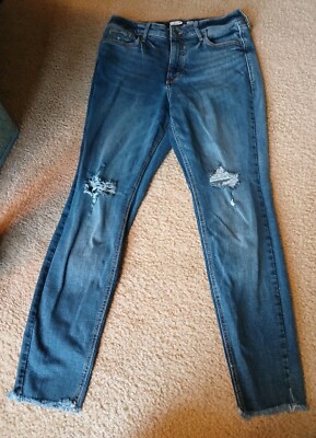 OLD NAVY Rockstar Super Skinny High-Rise Jeans Secret Slim Pockets Size 8 used