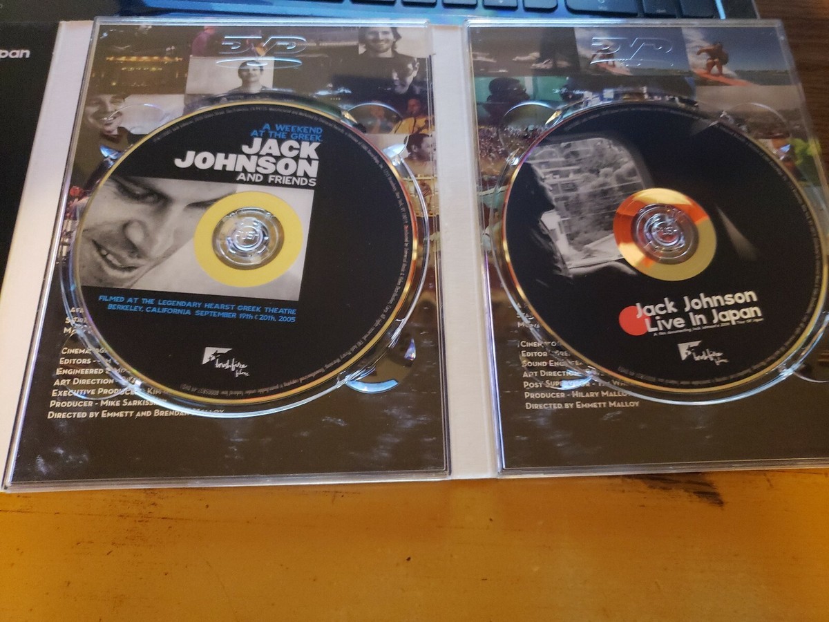 Jack Johnson A Weekend At The Greek & Live In Japan 2 DVD