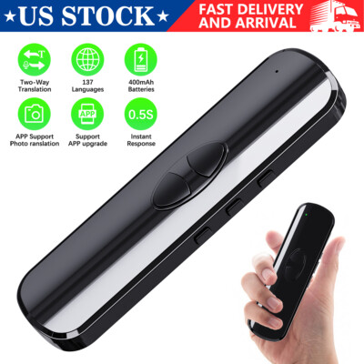 T10 Portable Smart Two-Way Real Time Multi-Languages Translator Instant Voice