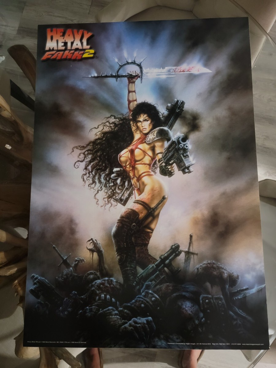 Heavy Metal FAKK 2 poster 1999 - by Kevin B Eastman - 34 x 24 | eBay