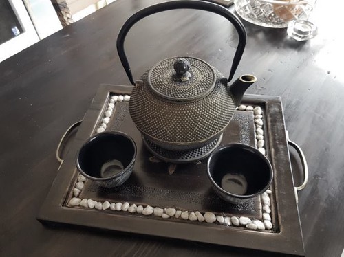 Benzer - Orient Express Kobe Cast Iron Tea Pot 1.2ltr and Trivet Set ...