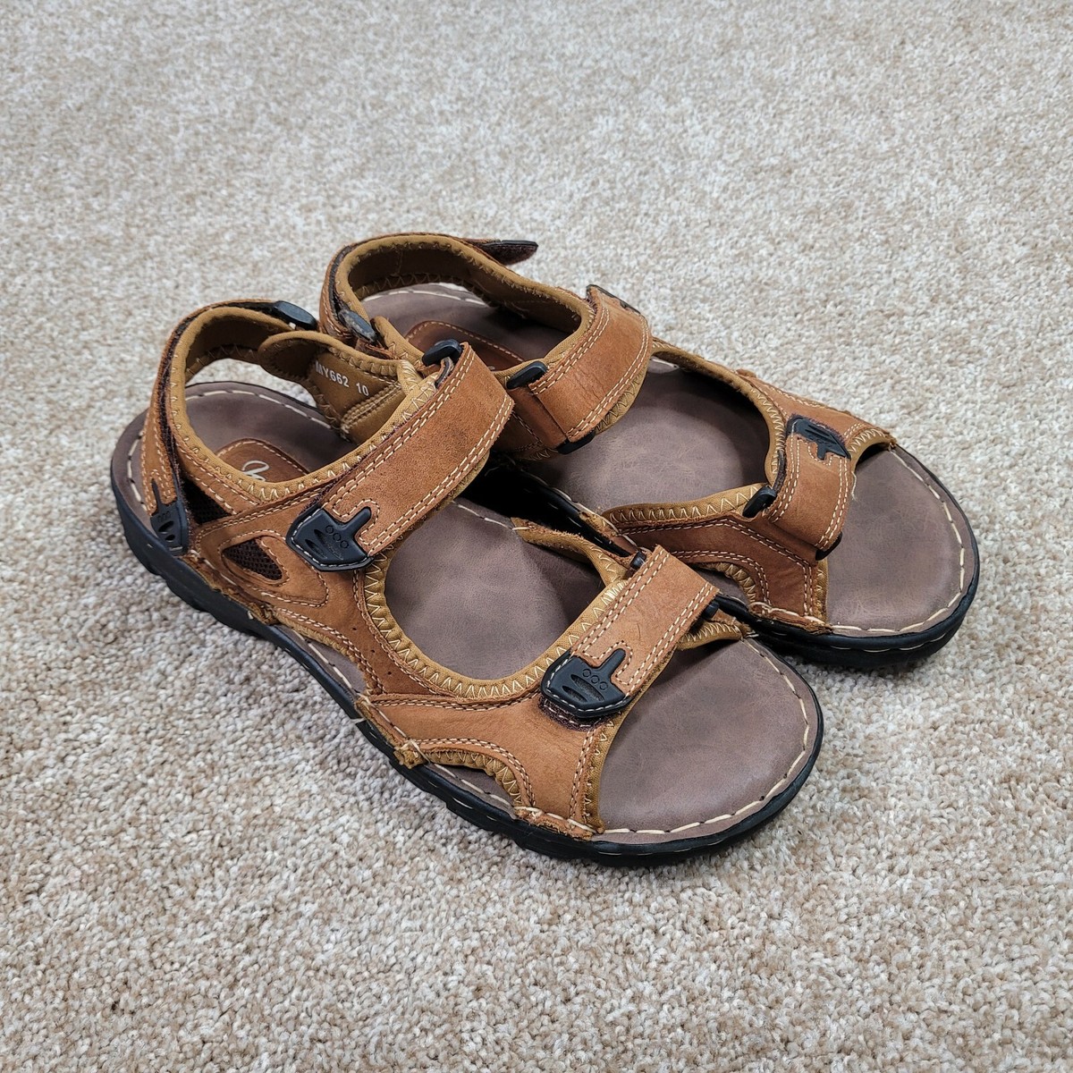 Jousen Men\'s Milan Leather Sandals Support Flip Flop Outdoor Retro Size 10 (sk88 Amazon.com | Jousen Men main image 4