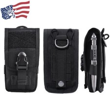 Tactical Military Molle Heavy-Duty Dual Phone Holster Utility EDC Waist Pouch