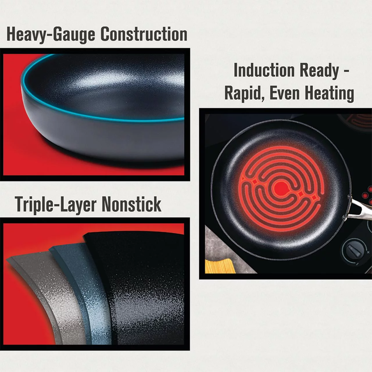 Emeril Lagasse Forever Pans, 10 Piece Cookware Set, Dishwasher Safe