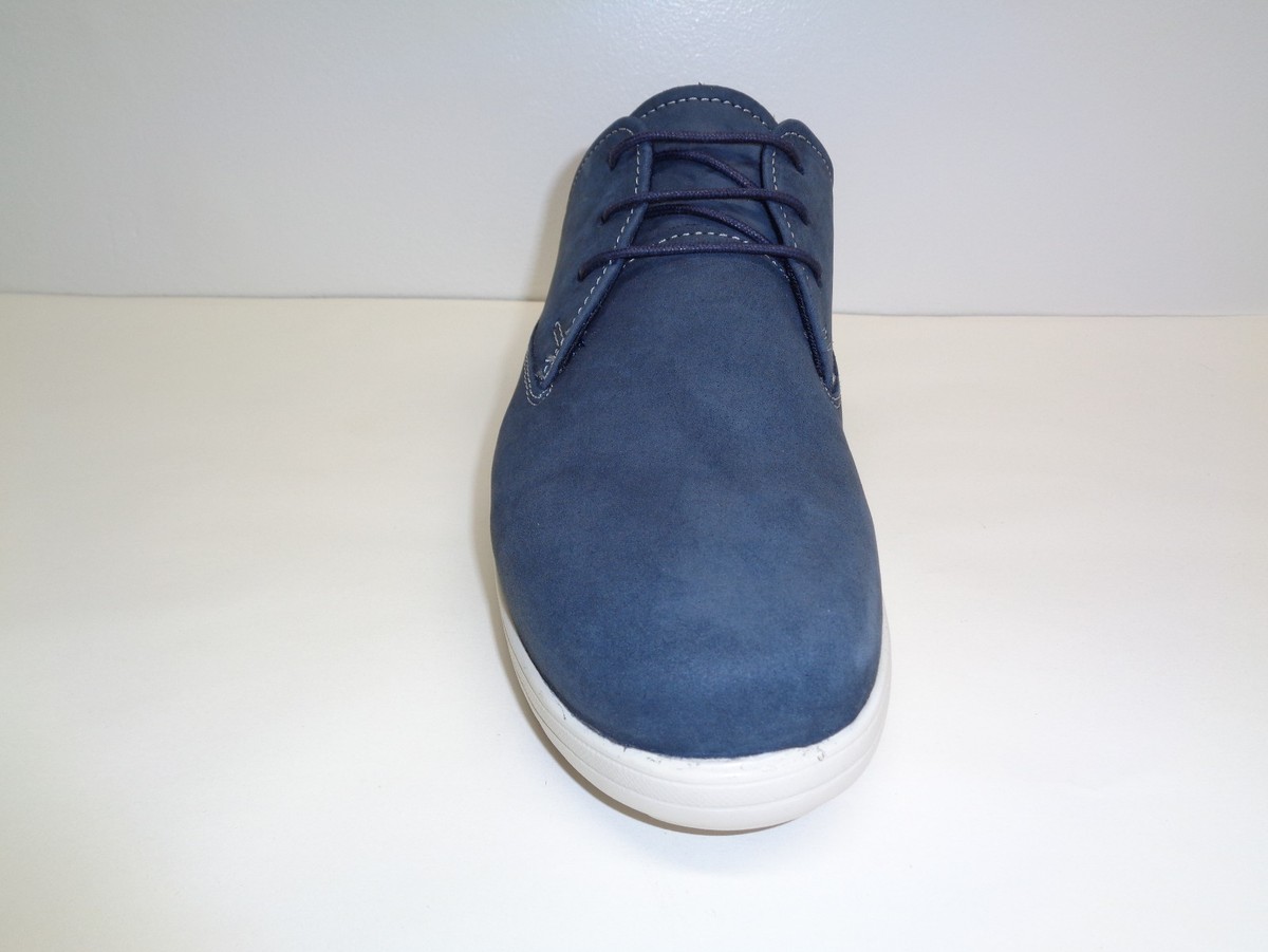 Steve Madden Size 9 M CLAY Navy Blue Leather Lace Up Oxfords  display picture 3