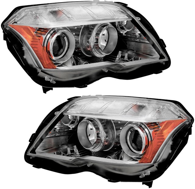 Halogen Headlights Assembly Pair Set for 10 11 12 MercedesBenz GLK300