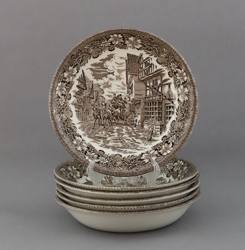 Royal Tudor Coaching Taverns 1828 Teile zur Wahl teller schale tasse braun - Bild 7 von 26
