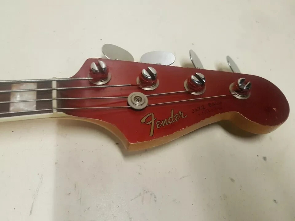 1966 FENDER JAZZ BASS USA CANDY APPLE RED eBay