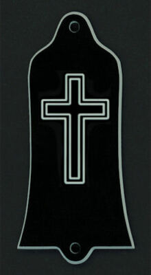 GUITAR TRUSS ROD COVER - Engraved Etched - Fits USA GIBSON - CROSS Faith