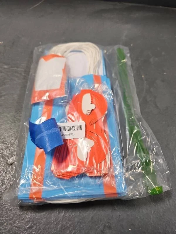 16 PIEZAS Naranja Azul Hágalo Usted Mismo Profesor Inglés Fiesta Favores Bolsas con 20 PIEZAS Gafas Foto 3 de 3