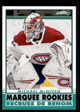 2020-21 Upper Deck 2020-21 O-Pee-Chee Update Michael McNiven Rookie Montreal