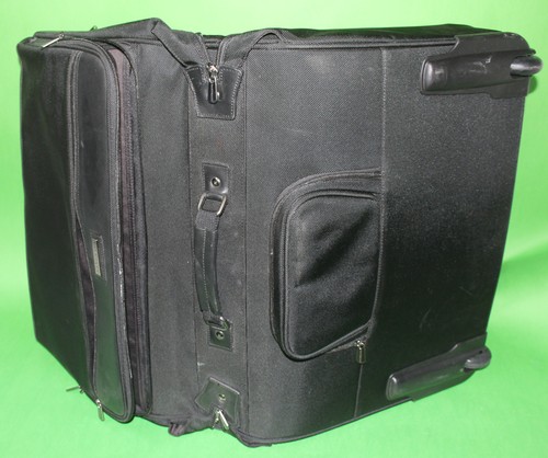 HARTMANN Kleidersack Kleiderkoffer Koffer Trolley Nylon/Leder Schwarz TSA-Schloß - Picture 5 of 10