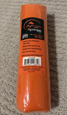 SportDOG SDT00-11685 One Genuine Jumbo Canvas Dummy Orange for Young Adult Dogs