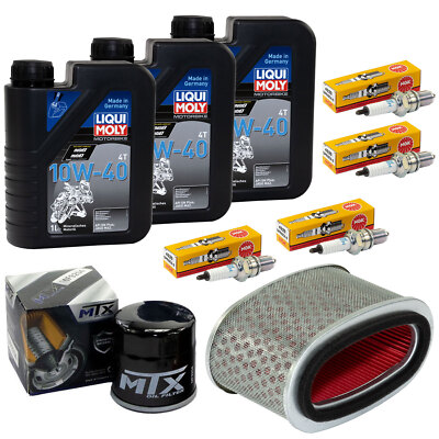 3L Öl Wartung für Honda VT 750 C Shadow 06-16 Set Luftfilter Ölfilter Zündkerze