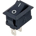 Black Mini Rocker Switch SPST ON-OFF. 1 or 6 pack. FREE POSTAGE