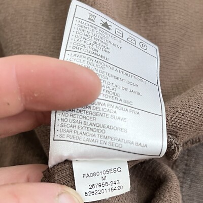 ⭐︎ Tiger Woods Collection Quarter Zip Brown Sweater Men's M | eBay
