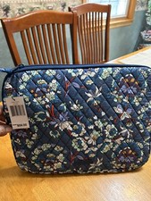 Vera Bradley Laptop Sleeve  Floral Bursts, 15224-X59  Blue Multicolor