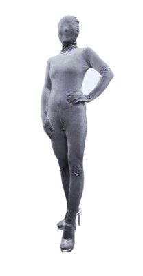 NEW Women's Full Body Cover Handmade Warm Bodysuit Catsuit Attached Gloves Socks
