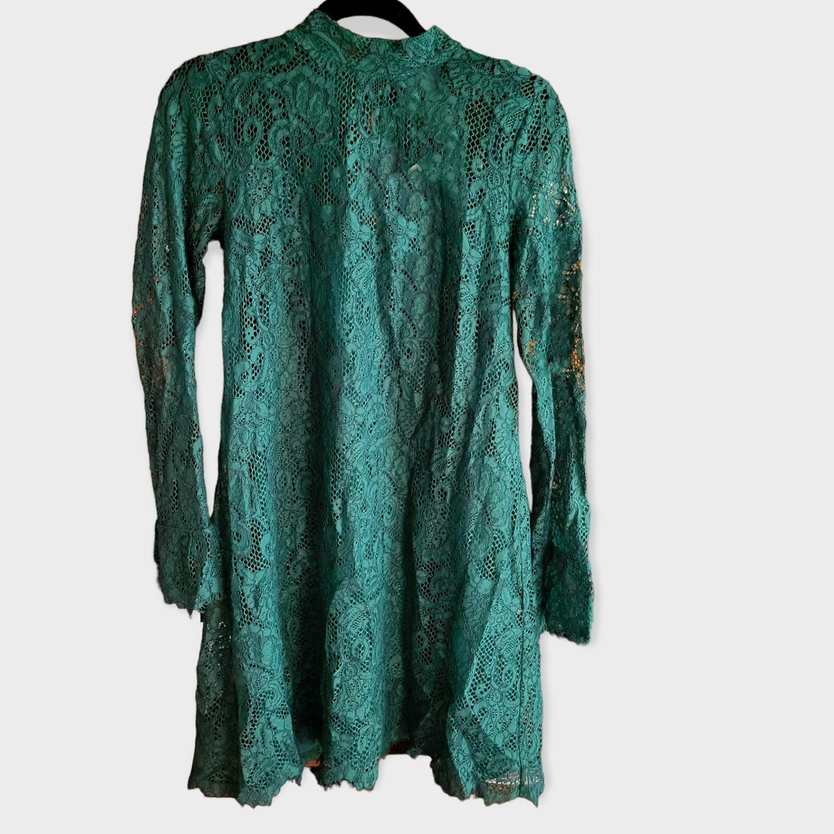 high neck lace shift dress Aqua Mock Neck Lace Shift Dress - Exclusive - Navy