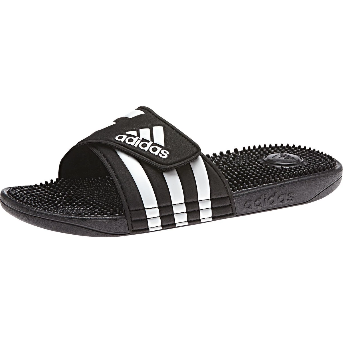 adidas Adilette Adissage Badeschuhe Badesandale Massagesandale F35580  Schwarz | eBay