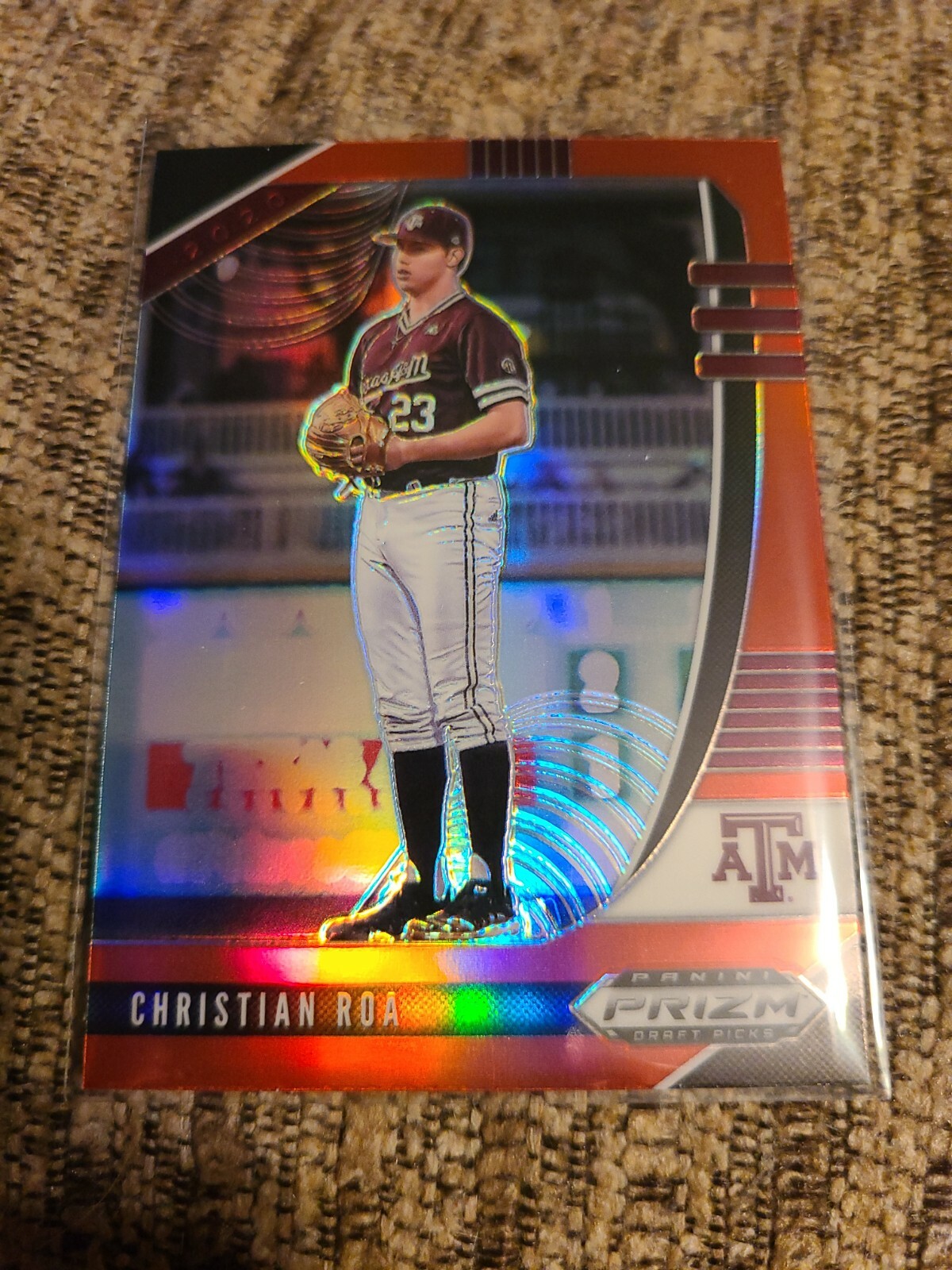 Christian Roa 2020 Panini Prizm Draft Picks Red Parallel Baseball Card ...