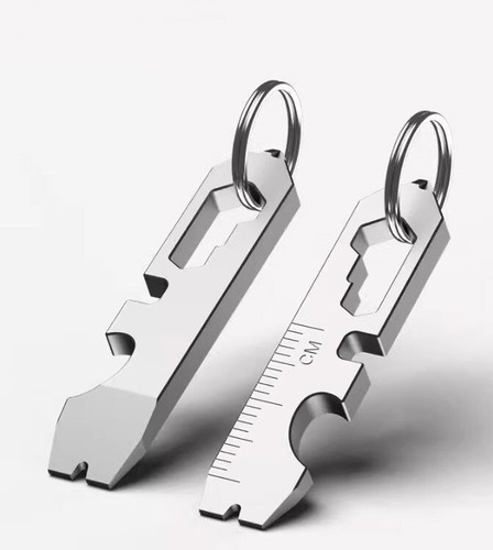 Titanium Multi-Tool Ruler With Crowbar & Hex Wrench - Portable 180mm