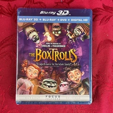 THE BOXTROLLS (2014) 3D + Blu-Ray, Focus Features, Ben Kingsley, Jared Harris
