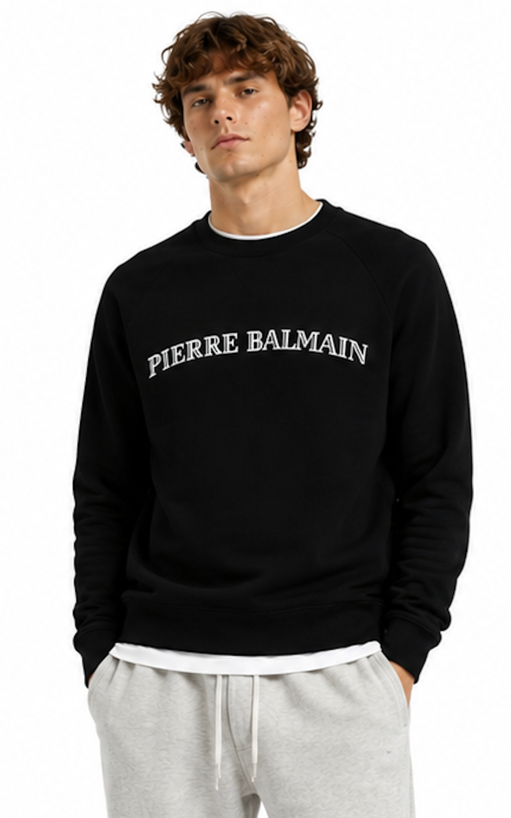Pierre Balmain Paris Iconic Logo Sweatshirt Sweater Pullover Jumper XXL