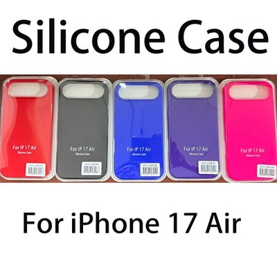 For Apple iPhone 17 Air Only 2025 -Shockproof Liquid Silicone Soft  Cover Case
