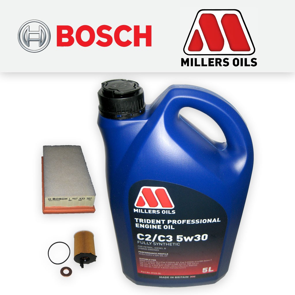 SERVICE KIT for CITROEN DISPATCH 1.6 HDI 16V OIL AIR FILTERS +OIL (2007-2016)