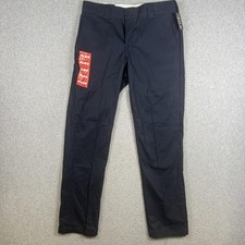 Brand New Dickies Men's Size 33x32 Blue Stretch Flex Fit Workwear Pants