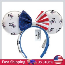 Disney Patks headband Mickey and Minnie 2024 Loungefly Ears Americana Headband