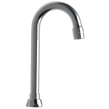 CHICAGO FAUCETS GN1AE3JKABCP Spout,Brass,Fits Chicago Faucets 26Y217