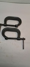 Lot Of 2 Wilton No. 403 C-Clamp Drop Forged Steel USA 3” Opening (0470)