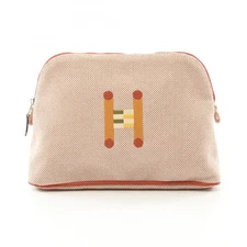 HERMES Bolide Pouch MM Crazy H HERMES Canvas Pouch Toile H Tricolor Used