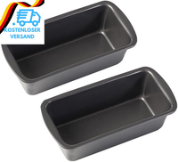 2 Stk Edelstahl Brotbackform, 19X9X6Cm Klein Kastenform Kuchen Backform Rechteck