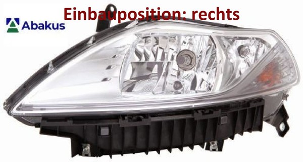 Abakus 666-1118RMLD-EM Hauptscheinwerfer Rechts Scheinwerfer FüR Lancia-image