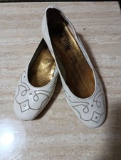 Ballerine bianche vero cuoio vera pelle 36  Made in Italy