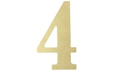 MPI Wood Letter 9.5" MDF No 4